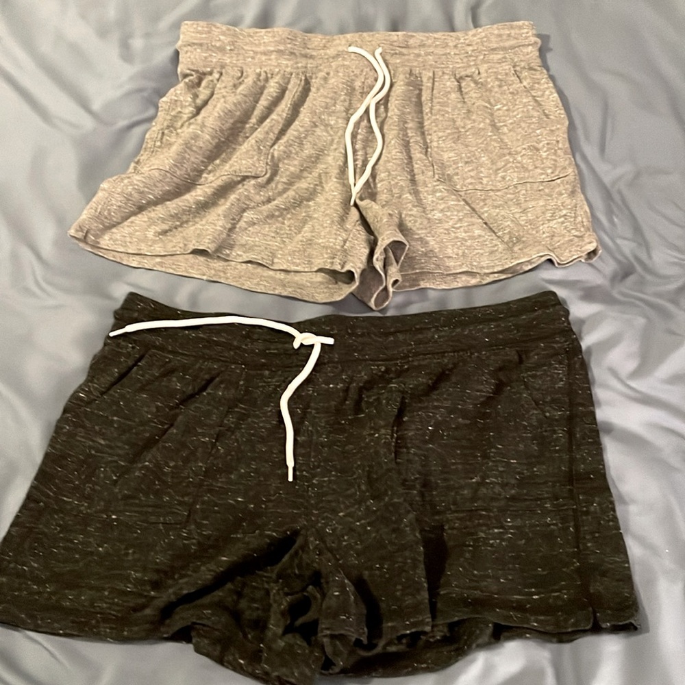 Gray and Black Shorts